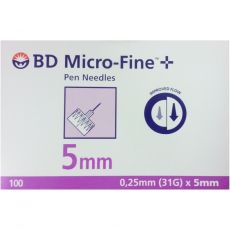 BD Micro-Fine Ultra Pen Needles 5mm 100s
