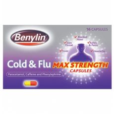 Benylin Cold & Flu Max Strength Capsules 16s