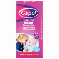 Calpol Infant Strawberry Flavoured Sugar Free Suspension 200ml