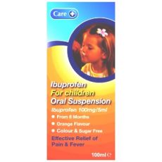 Care Ibuprofen for Children Oral Suspension 100ml