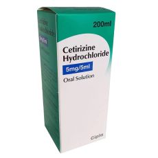 Cetirizine Hydrochloride 5mg/5ml Oral Solution 200ml