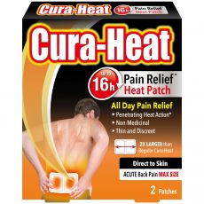 Cura-Heat Direct to Skin Back Pain Max Size 2s