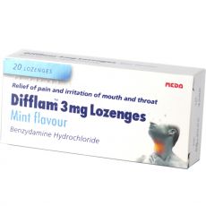 Difflam 3mg Lozenges Mint Flavour 20s