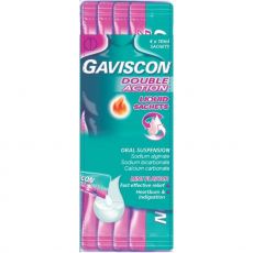 Gaviscon Double Action Liquid Sachets Oral Suspension (All Sizes)