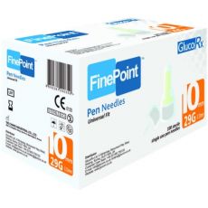GlucoRx FinePoint Pen Needles 10mm/29G 100s