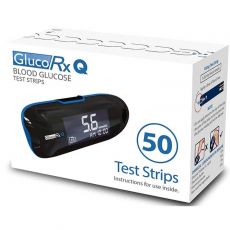 GlucoRx Q Blood Glucose Test Strips 50s