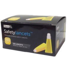GlucoRx 26G Safety Lancets 100s