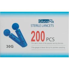 GlucoRx Sterile Lancets 200s