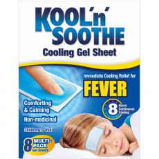 Kool 'n' Soothe Fever Soft Gel Sheets 8s