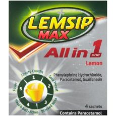Lemsip Max All in One Lemon Sachets 4s