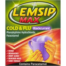 Lemsip Max Cold & Flu Blackcurrant 5s