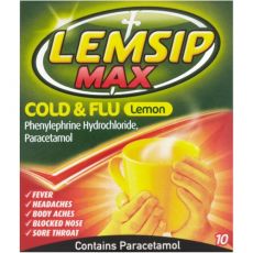 Lemsip Max Cold & Flu Sachets Lemon 10s