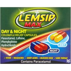 Lemsip Max Day & Night Cold & Flu Relief Capsules 16s