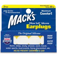 Mack's Pillow Soft Silicone Ear Plugs - 2 Pairs