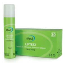Lifteez Non Sting Medical Adhesive Remover Wipes 30s