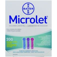 Microlet Coloured Lancets 200s