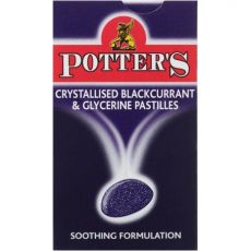 Potter's Crystallised Blackcurrant & Glycerine Pastilles 45g