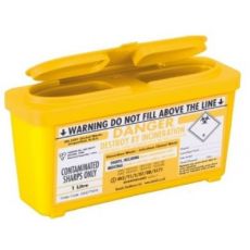 Sharps Container 1 Litre (Needle Disposal Bin)