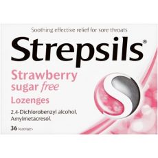 Strepsils Sugar Free Strawberry 36