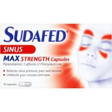 Sudafed Sinus Max Strength Capsules 16s
