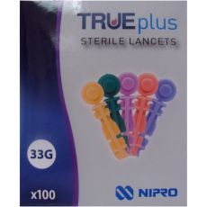 TRUEPLUS Sterile Lancets 33G 100s