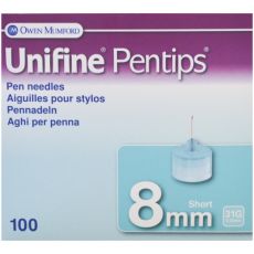 Unifine Pentips 8mm Pen Needles 100s